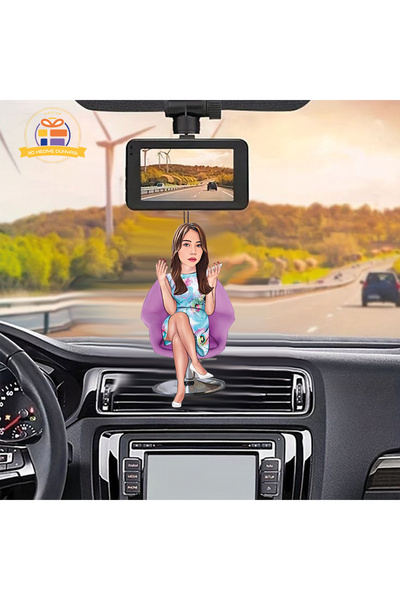 3D Hediye Dünyası Güzellik salonu karikatür makyaj yapan  karikatürü Araba Di...