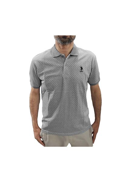 U.S. Polo Assn. Μπλουζάκι U.S.POLO ASSN.ΠΟΛΟ ΓΙΑΚΑ - ΓΚΡΙ - XL - ST07408-GREY-XL