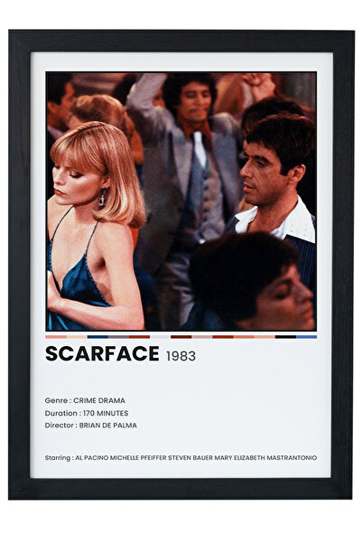 gxe.art Scarface TV-Series-Film Poster pictat cu ramă neagră