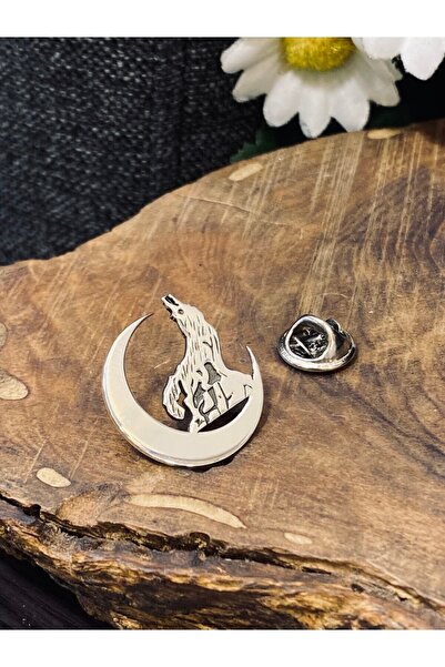 Kuyumcudan Bozkurt 925 Ayar Gümüş Yaka Rozeti