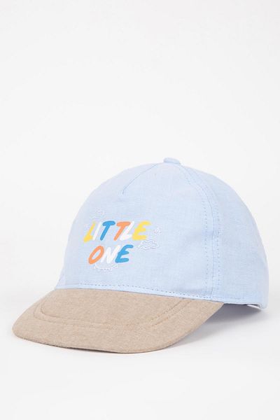 DeFacto Baseball-/Basketballkappe aus bedrucktem Leinen für Babys (Jungen) C2737A524SM