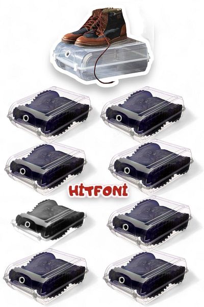 Hitfoni 9 броя прозрачна кутия за съхранение на обувки