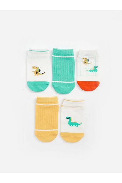 LC Waikiki LCW baby Printed Baby Boy Booties Socks Pack of 5