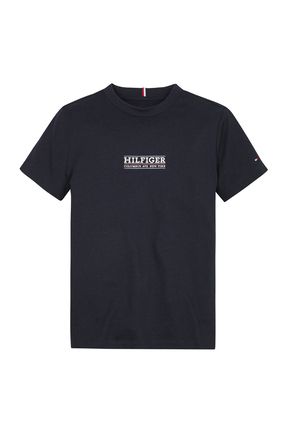 Tommy Hilfiger Bask l Mavi Erkek T Shirt HILFIGER TEE S S Fiyat Yorumlar Trendyol