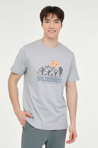 Kinetix ML GAVIN 11OD-143 4FX GRAY - Men's Short Sleeve T-Shirt