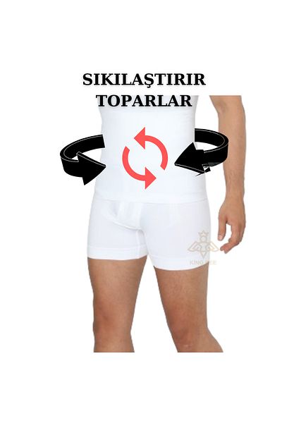 King Bee Slimming and Firming Belly Waist Circumference Seamless Men's Double Boxer Corset
