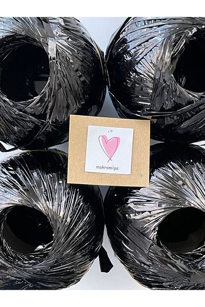 Makromİps Premium Metallic Raffia - Σετ 4 τμχ Glittery Shiny βραδινό φόρεμα από πολυεστέρα τσάντα και καπέλο