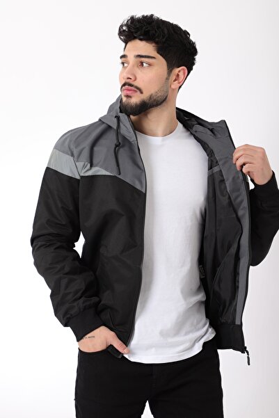 Stilkombin Bill Üçgen Parçalı Kapşonlu Mevsimlik Mont 1220