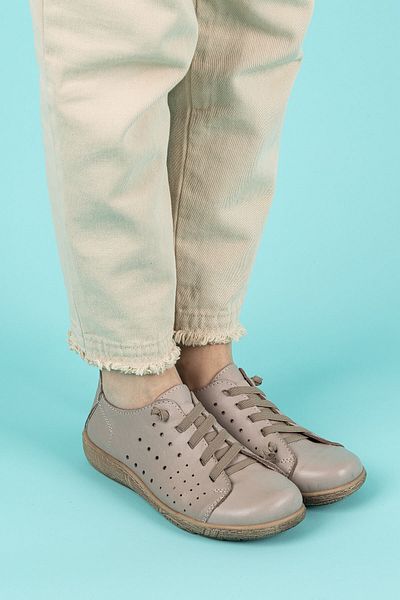Getcho Pantofi casual Dunde din piele naturală Dark Stone