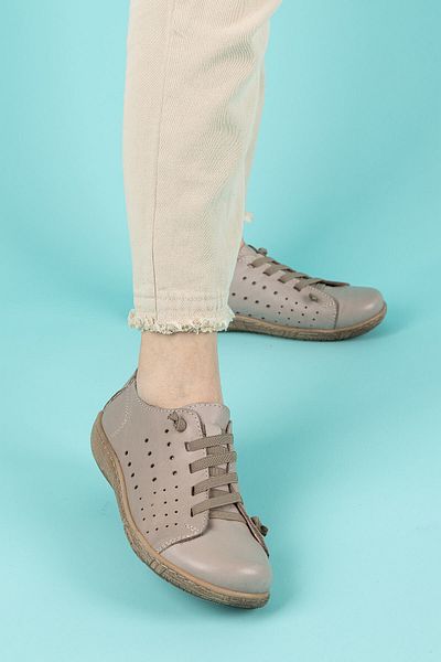 Getcho Pantofi casual Dunde din piele naturală Dark Stone