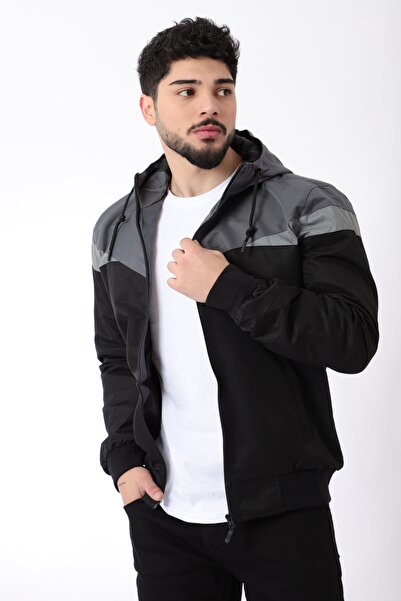 Stilkombin Bill Üçgen Parçalı Kapşonlu Mevsimlik Mont 1220