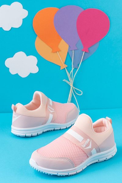 StWenn Pantofi unisex pentru copii Pink Tedy Guaranteed - Pantofi sport confortabili, flexibili, fără șireturi