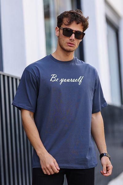 aziso Ανδρικό μπλουζάκι Oversize Βαμβακερό - 100% Ύφασμα