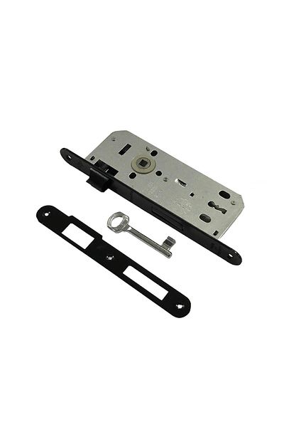 EYM Dooraks Room Door Lock Oval Mirror 40 mm - Matte Black, Stylish and Durable Design