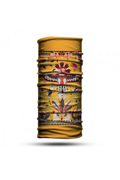 nehir eşarp Native American Bird Emblem Patterned Bandana Buff Baf Neck Collar