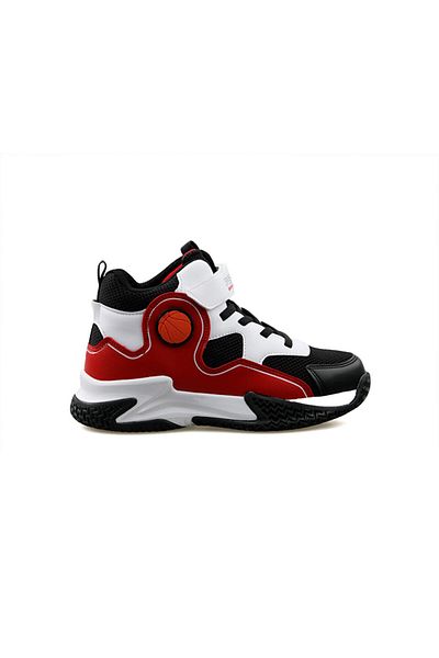 pepino Fy24 1656 Black White Red Children's Basketball Shoes FY24-1656-BLACK-WHITE-RED Colored