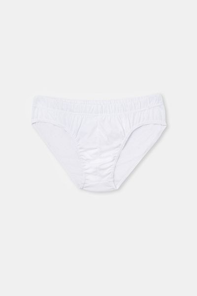 Dagi Weißes, zweiteiliges Slip-Höschen aus gekämmter Baumwolle