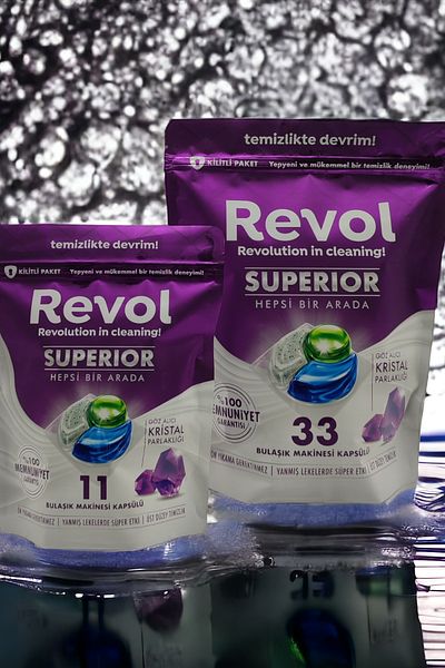 REVOL Superior All-In-One Dishwasher Capsule Tablet 33+11 Washes