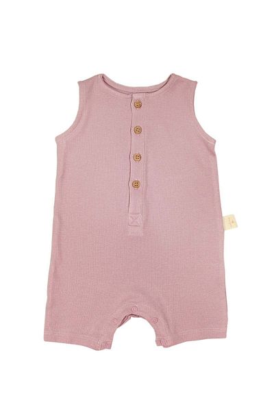 Miela Kids Worker Ribbed Baby Jumpsuit