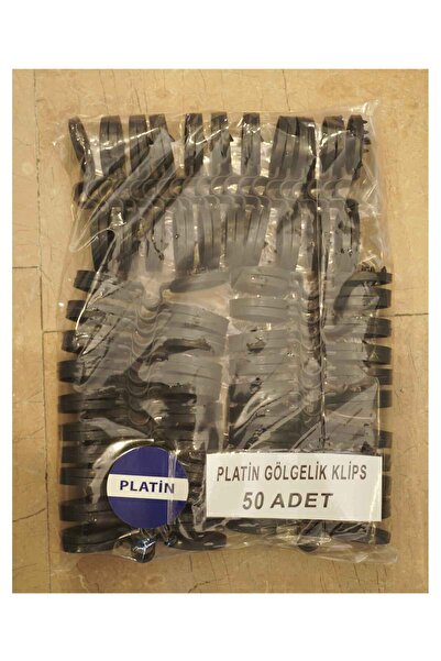 PLATIN BY ORSES 50 Adet Platin Güneşlik Net Klip, Yuvarlak Gölge Kumaş Kliple...
