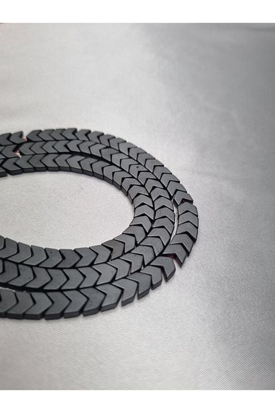 Yüksel Boncuk 6x3 mm Sergeant Model Hematite (Matt) Stone Natural Stone String