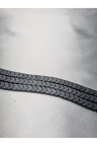 Yüksel Boncuk 6x3 mm Sergeant Model Hematite (Matt) Stone Natural Stone String