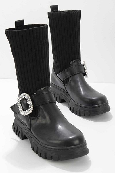 Bambi Schwarze Damenstiefel & Stiefeletten02921020109