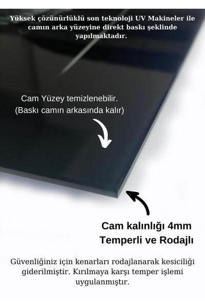 ACRES Boyalı Ahşap Cam Tablo
