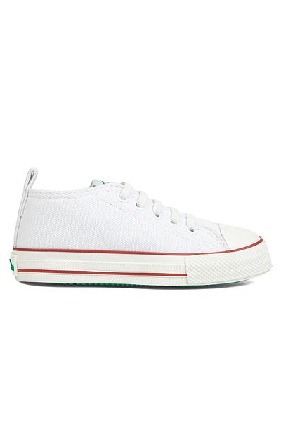 Benetton Pantofi Cizme Sport Albe