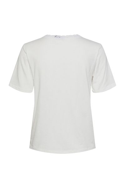 PIECES PCMALENE SS LACE TEE BC