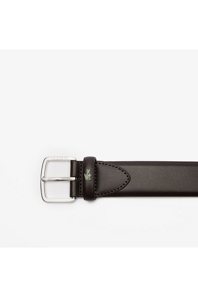 Lacoste حزام بني للرجال