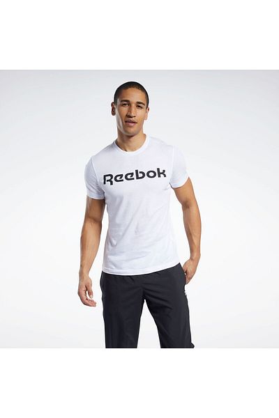 Reebok تي شيرت GS ريبوك الخطي القابل للقراءة