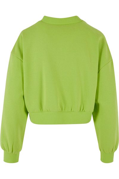 Urban Classics Damen Ladies Cropped V-Neck