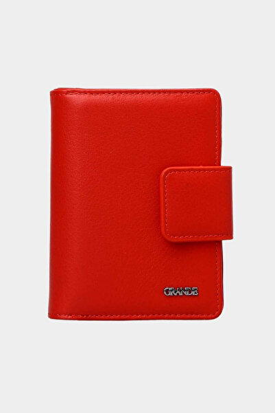 Grande Women's Red Real Leather Wallet