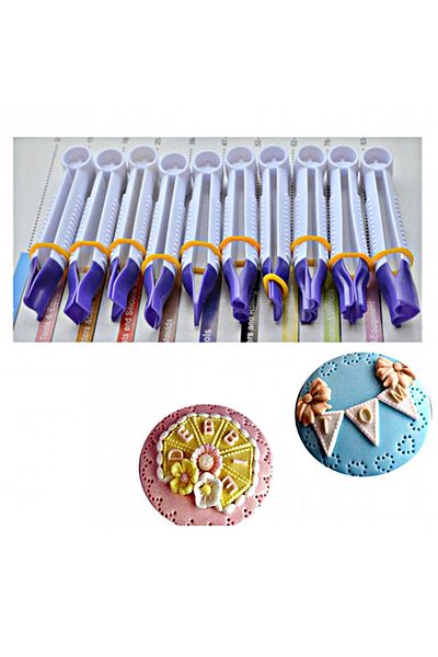 Butedo Set of 10 Large Straight Tweezers