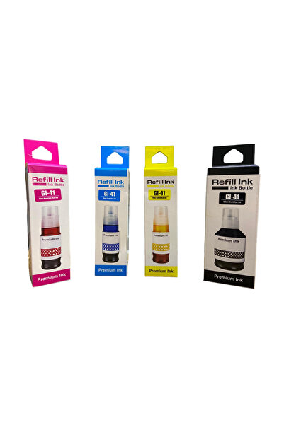 Canon GI-41 Uyumlu 4 Renk Yüksek Kaliteli Mürekkep Seti - G3420 / G3460 Uyumlu