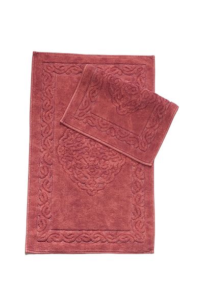 Alanur Home Damaks Βαμβακερό Μπάνιο 2 τεμαχίων Τουαλέτα Antique Fuchsia
