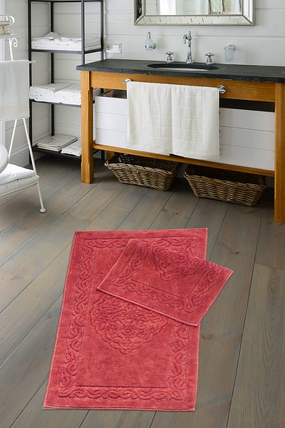 Alanur Home Damaks Βαμβακερό Μπάνιο 2 τεμαχίων Τουαλέτα Antique Fuchsia