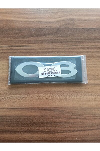 Genel Markalar CİTROEN C3 BAGAJ YAZISI 2003 - 2009 CİTROEN C3 YAZISI LOGO KRO...