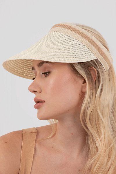Hat Town Women's Straw Visor Hat Tennis-Visor Hat