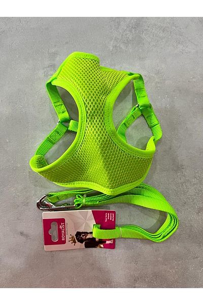 Royalist DOG Collar GREEN Color Soft Breathable Surface Chest Collar 10 mm width 120 cm