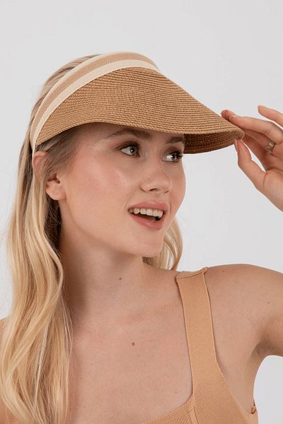 Hat Town Women's Straw Visor Hat Tennis-Visor Hat
