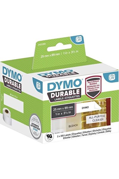 Dymo Etiket Rulosu 89 X 25 Mm Pe Film Beyaz 700 Adet Kalıcı 2112285 Çok Amaçl...