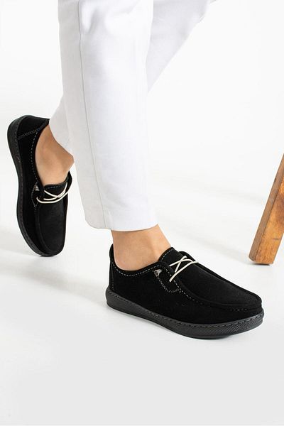 HKM shoes Sezon nou, pentru femei, zilnic, ușoare, sezoniere, confortabile, complet ortopedice, cu șireturi, pantofi casual din piele întoarsă