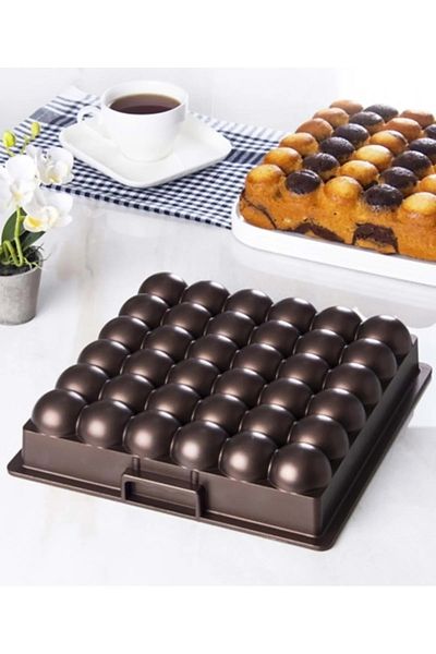 COOKCASE Atom Casting Cake Mold 28x6 Cm BLACK-COPPER