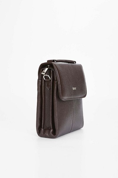 Tamer Tanca Men's Brown Genuine Leather Handbag