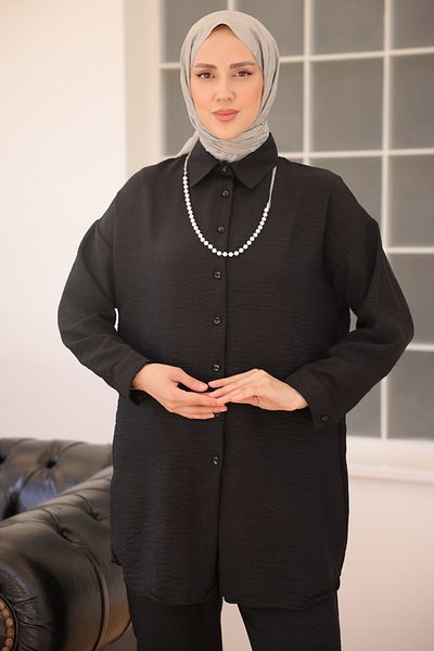 benguen 3354 Perlenkette Doppelset Schwarz