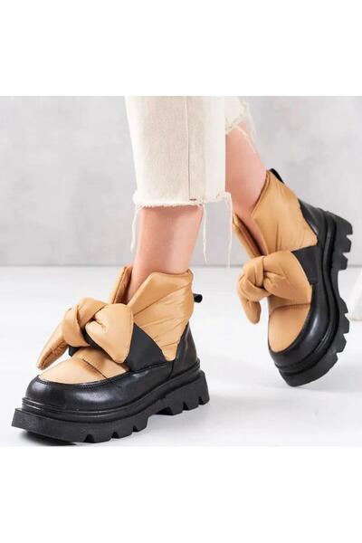 MAYBABET Μπότες με λεπτομέρεια από υφασμάτινο φιόγκο