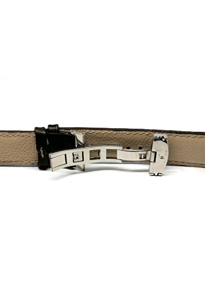 FADO Butterfly Clasp 24 mm Dark Brown Cord Suitable for Hertür Watches