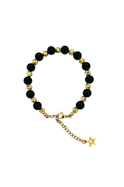 MK tasarım REAL ONYX STONE BRACELET MK.030.002